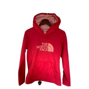 The North Face Hoodie dark pink kangaroo pocket half dome